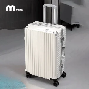 Aluminum  Rolling Luggage  USB Travel Suitcase
